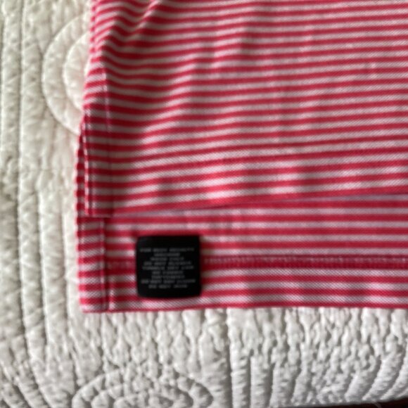 Peter Millar Summer Comfort Red & White Striped Polo Shirt L Golf - Picture 4 of 12